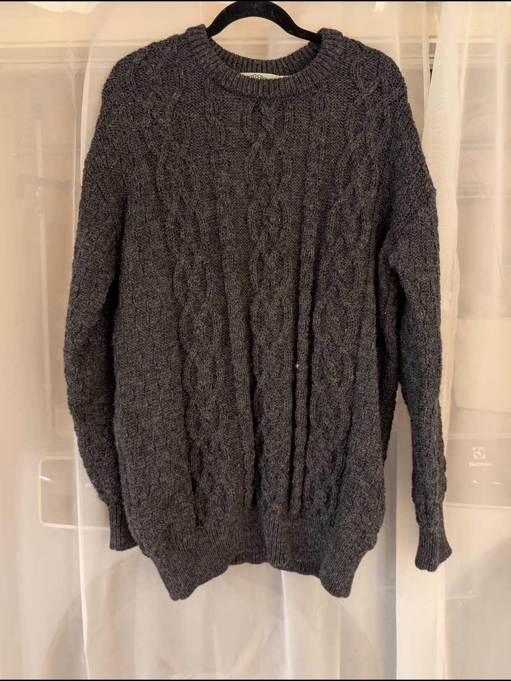 Grey Wool Sweater From Ireland